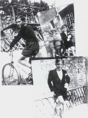 nella foto di sinistra la parte alta dove era il bar della pista.